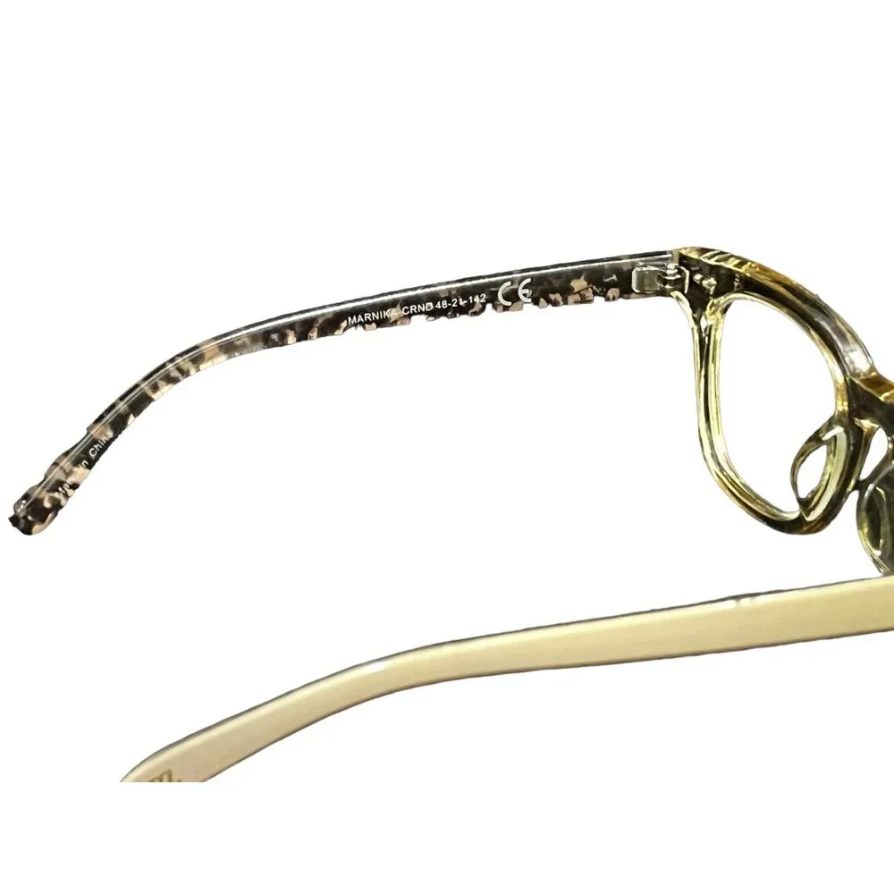 Rachel Zoe RZ Marnika Blue Light Blocker Fashion Glasses Womens Beige Animal Pri - Picture 8 of 12
